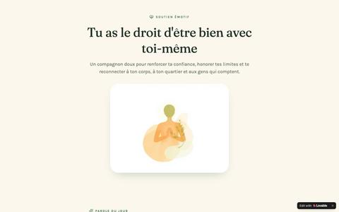 Ancrage — soutien émotif au quotidien — screenshot