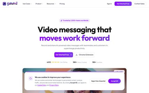 AI-Powered Video Messaging for Modern Teams — screenshot