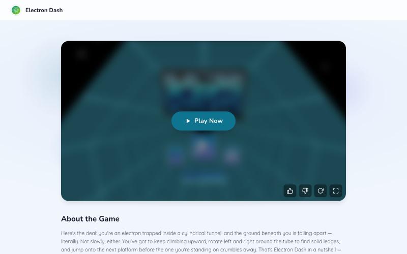 Play Electron Dash Online Free | Electron Dash — screenshot