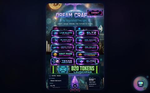 Dream Crafter | Wallet-Connected Games on Base — screenshot