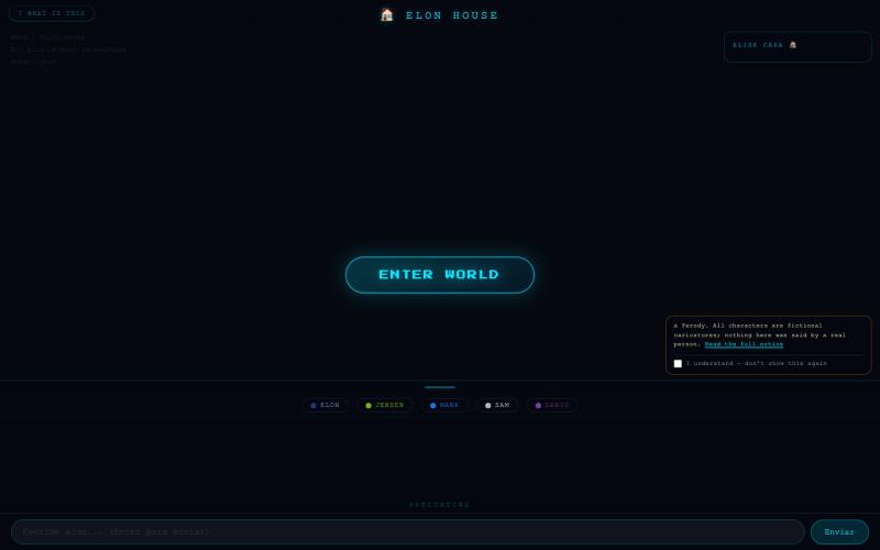 Elon House — AI Parody Sitcom & Agentic Humor Experiment — screenshot