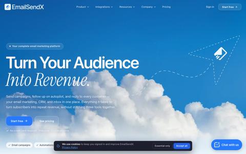 EmailSendX — Your Complete Email Marketing Platform & CRM — screenshot