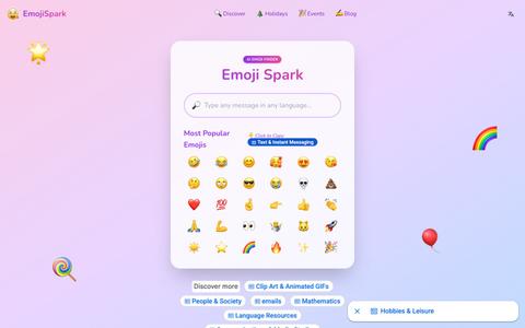 Emoji Spark ✨ | AI Emoji Finder: Search, Copy & Paste Emojis Easily | Unicode 17 — screenshot