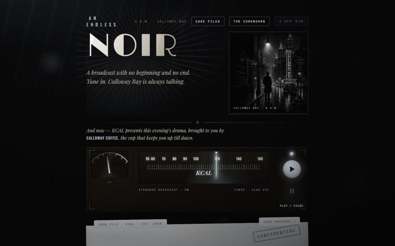 Endless Noir — Calloway Bay Radio — screenshot