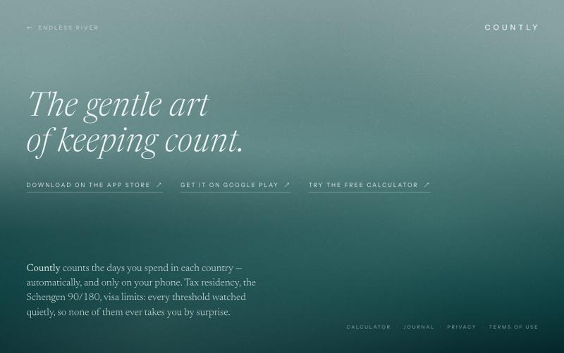 Endless River — a small studio of quiet software — screenshot