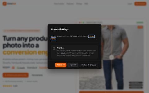 EnhanSell — AI Product Photo Enhancement — screenshot