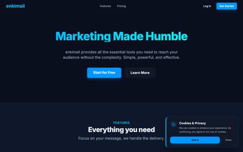 enkimail - The Humble Email Marketing Platform — screenshot