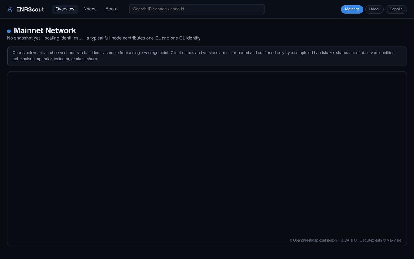ENRScout - Ethereum Node Explorer — screenshot