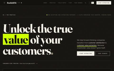 EnshitifAi | Customer Value Extraction Consulting — screenshot