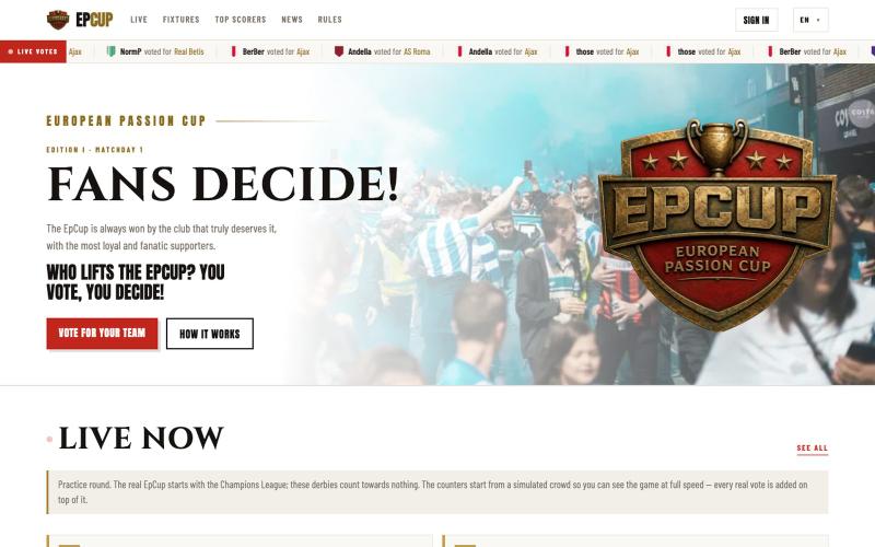 EpCup — European Passion Cup — screenshot