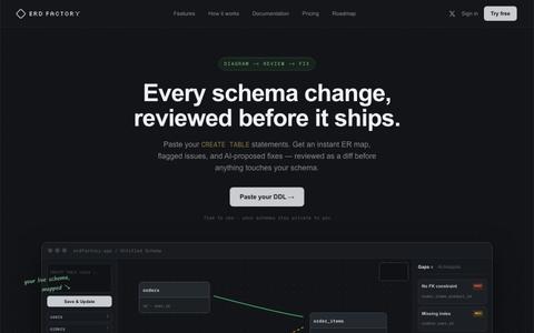 ERD Factory — screenshot