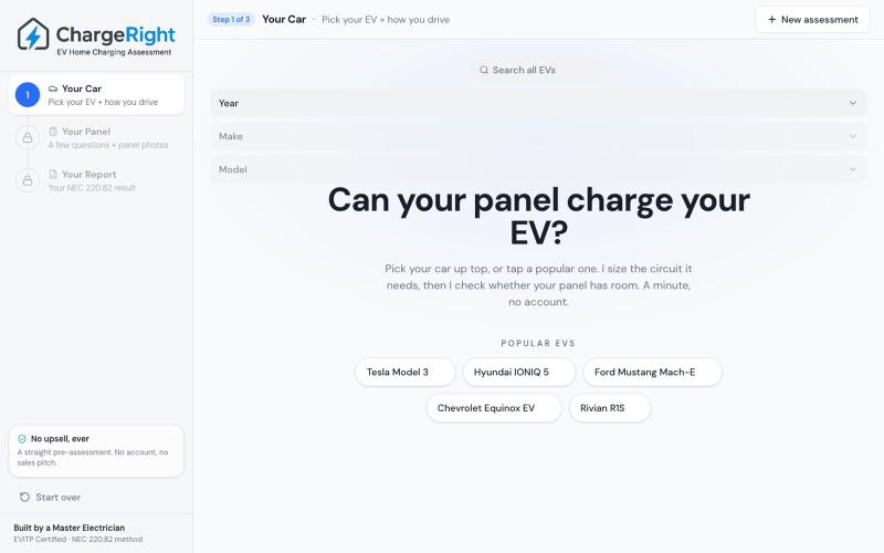 Check my panel - ChargeRight — screenshot