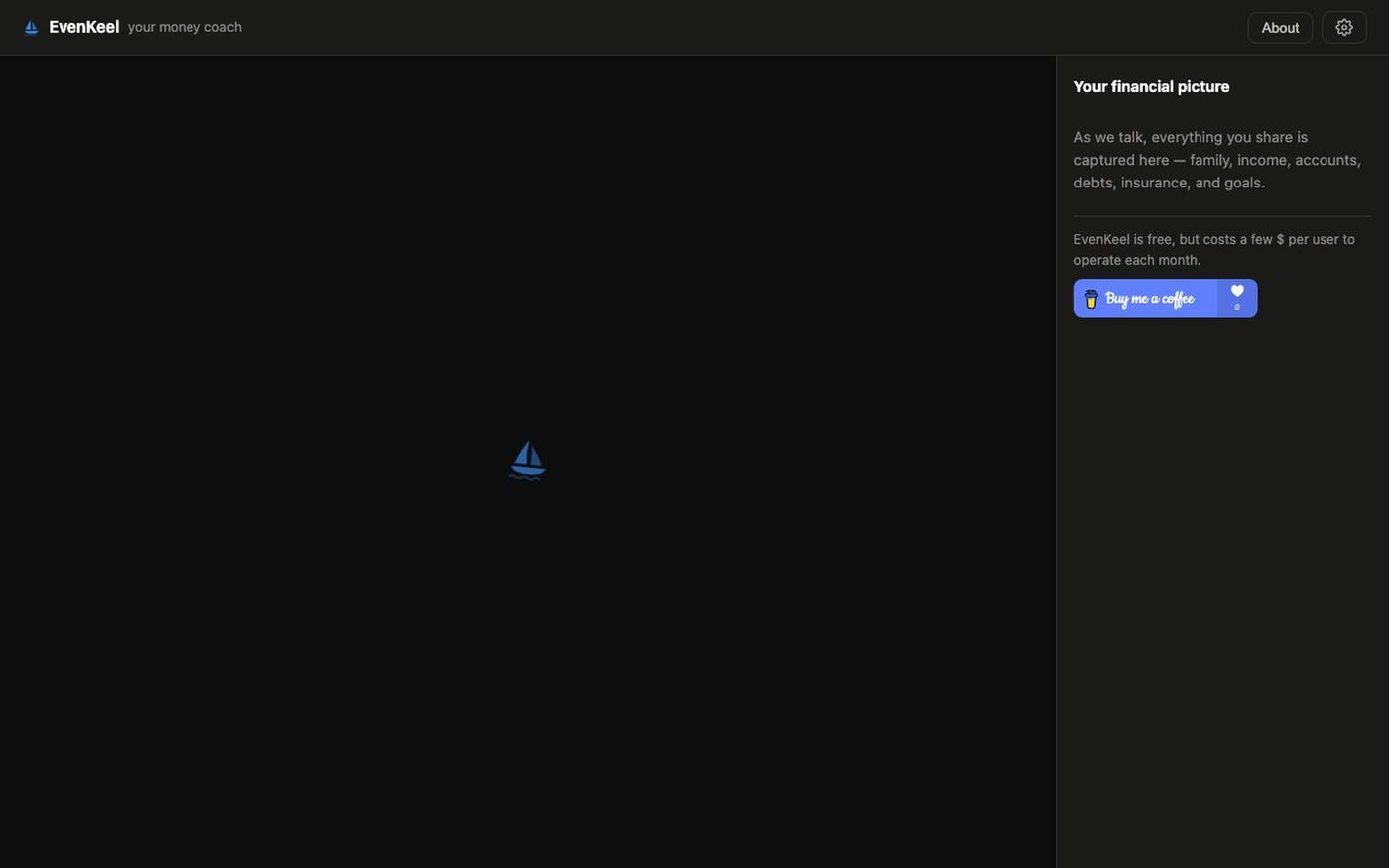 EvenKeel — your money coach — screenshot