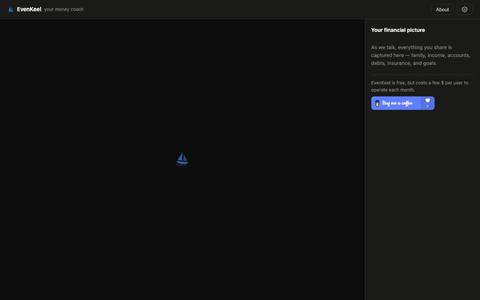 EvenKeel — your money coach — screenshot