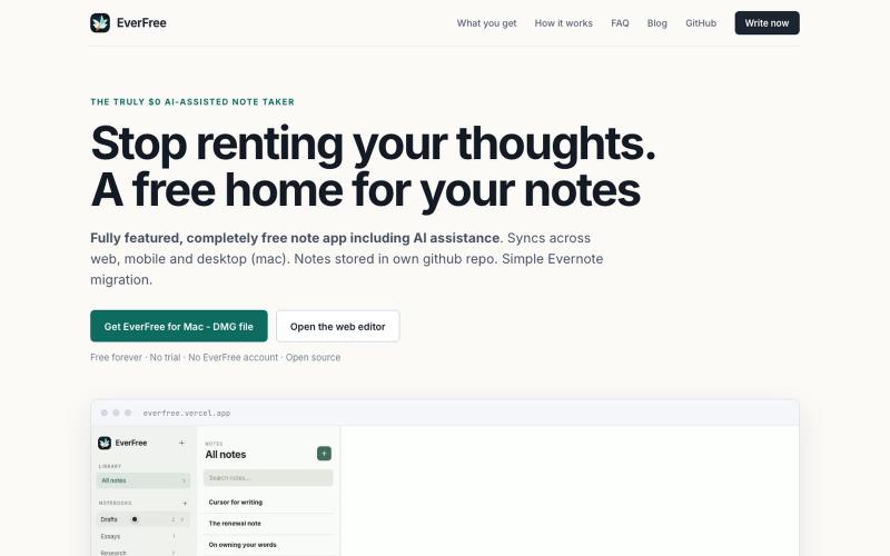 EverFree — Easy and Free — screenshot