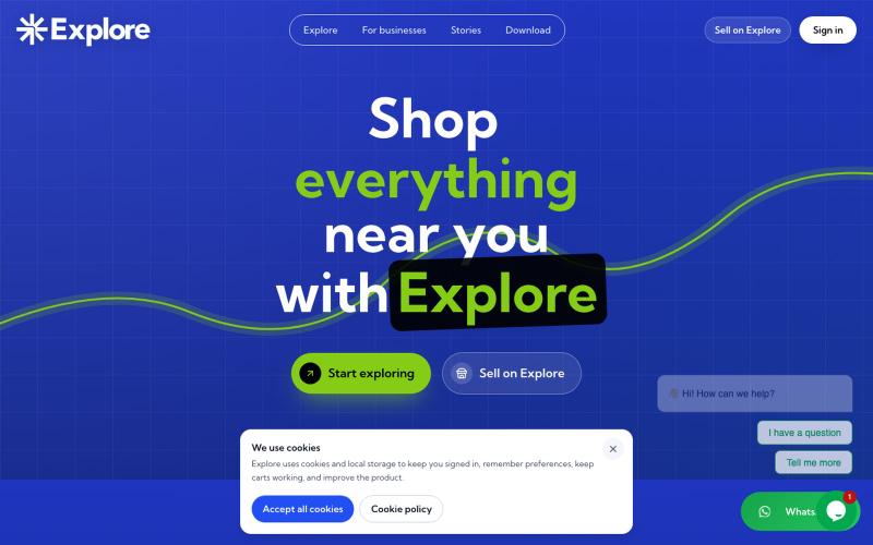 Explore — screenshot