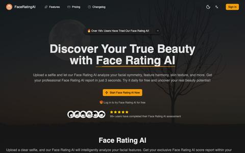 Face Rating AI | AI Beauty Score & Facial Analysis — screenshot
