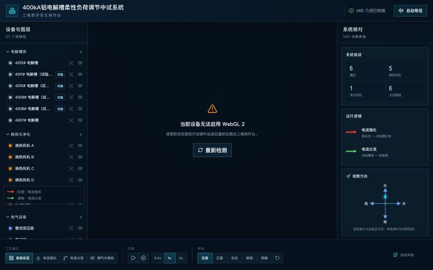 400kA 柔性负荷调节中试系统|三维数字孪生 — screenshot