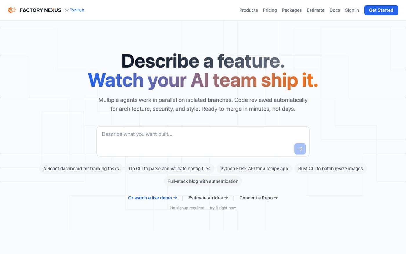 Factory Nexus — screenshot