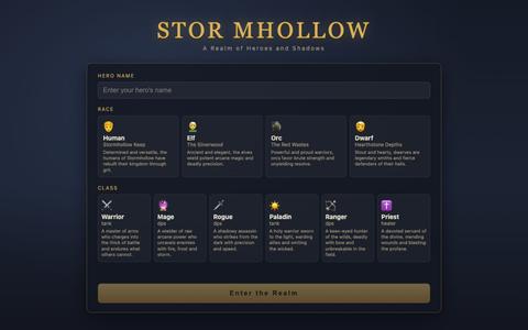 Stormhollow — Fantasy MMO — screenshot