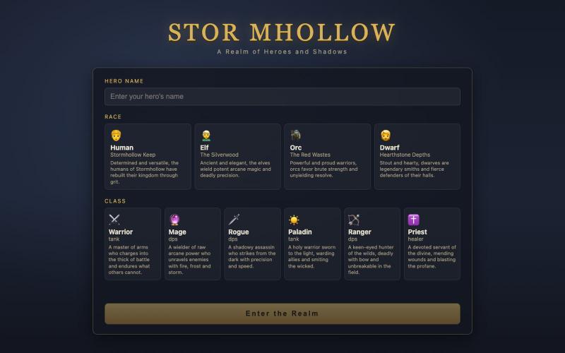 Stormhollow — Fantasy MMO — screenshot