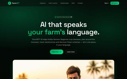 FarmGPT AI — AI for Indian Farmers — screenshot