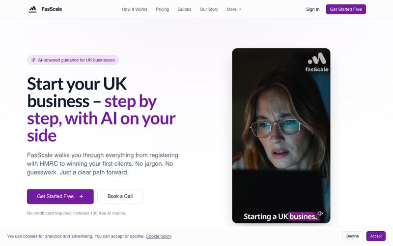 FasScale — Start Your UK Business, Step by Step — screenshot