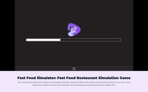 Fast Food Simulator - Play Online — screenshot