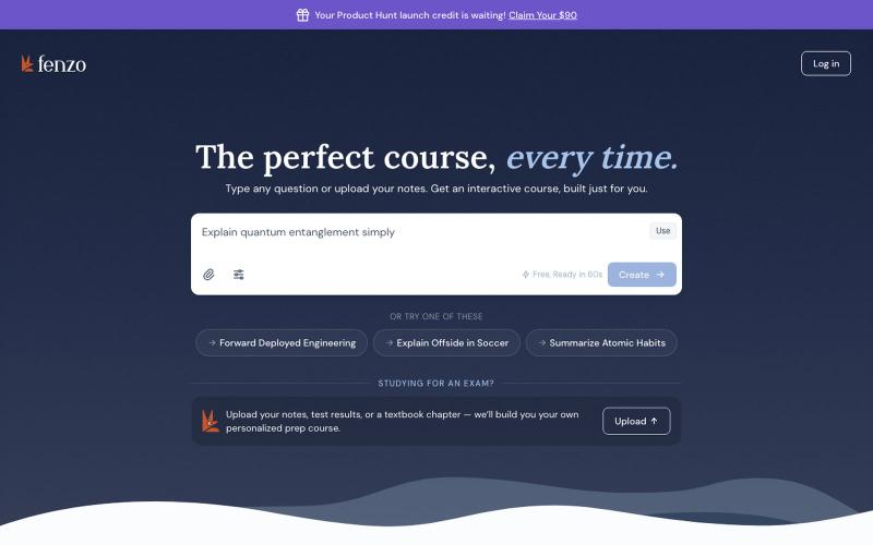 Fenzo AI - The perfect course, every time. — screenshot