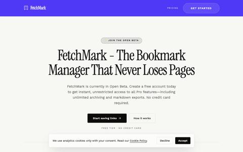 FetchMark - Save & Summarize Any Article — screenshot