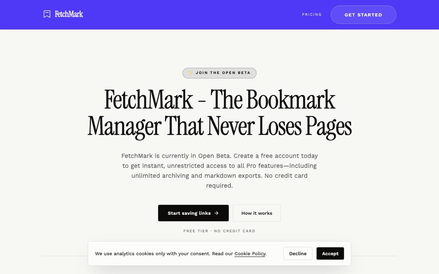 FetchMark - Save & Summarize Any Article — screenshot