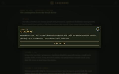 FictaNode — Puzzles you solve as you read — screenshot