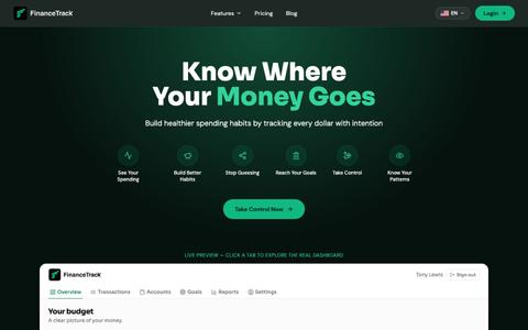 FinanceTrack — screenshot