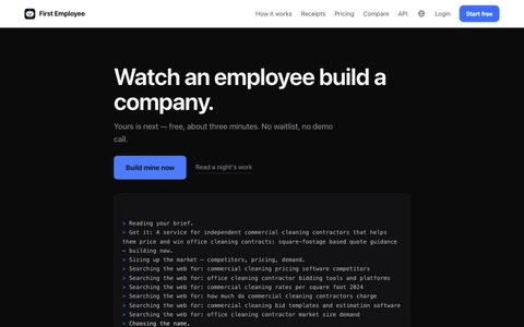 An AI employee that works 24/7 | First Employee — screenshot