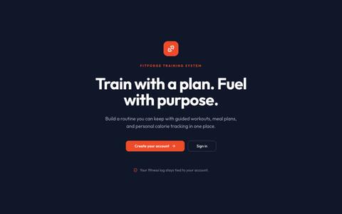 FitForge — screenshot