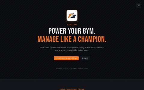 Fitness ERP · Command Center — screenshot