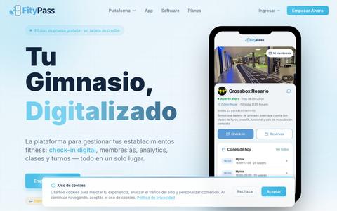 FityPass - Gestión de gimnasios y entrenamientos · 30 días gratis — screenshot