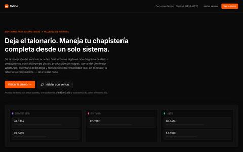 Fixline — Software para chapisterías y talleres — screenshot