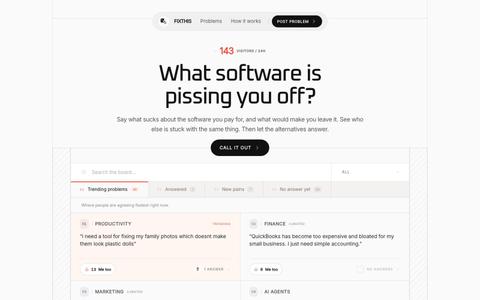 FIXTHIS — Why people leave the software they pay for — screenshot