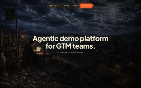 Flagon — Agentic demo platform for GTM teams — screenshot