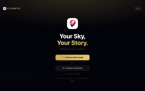 Flownto — screenshot