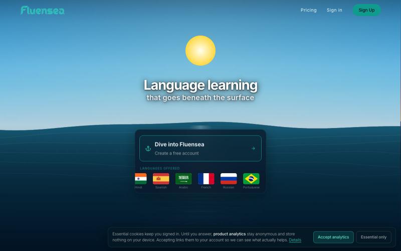 Fluensea — Dive Into Fluensea — screenshot