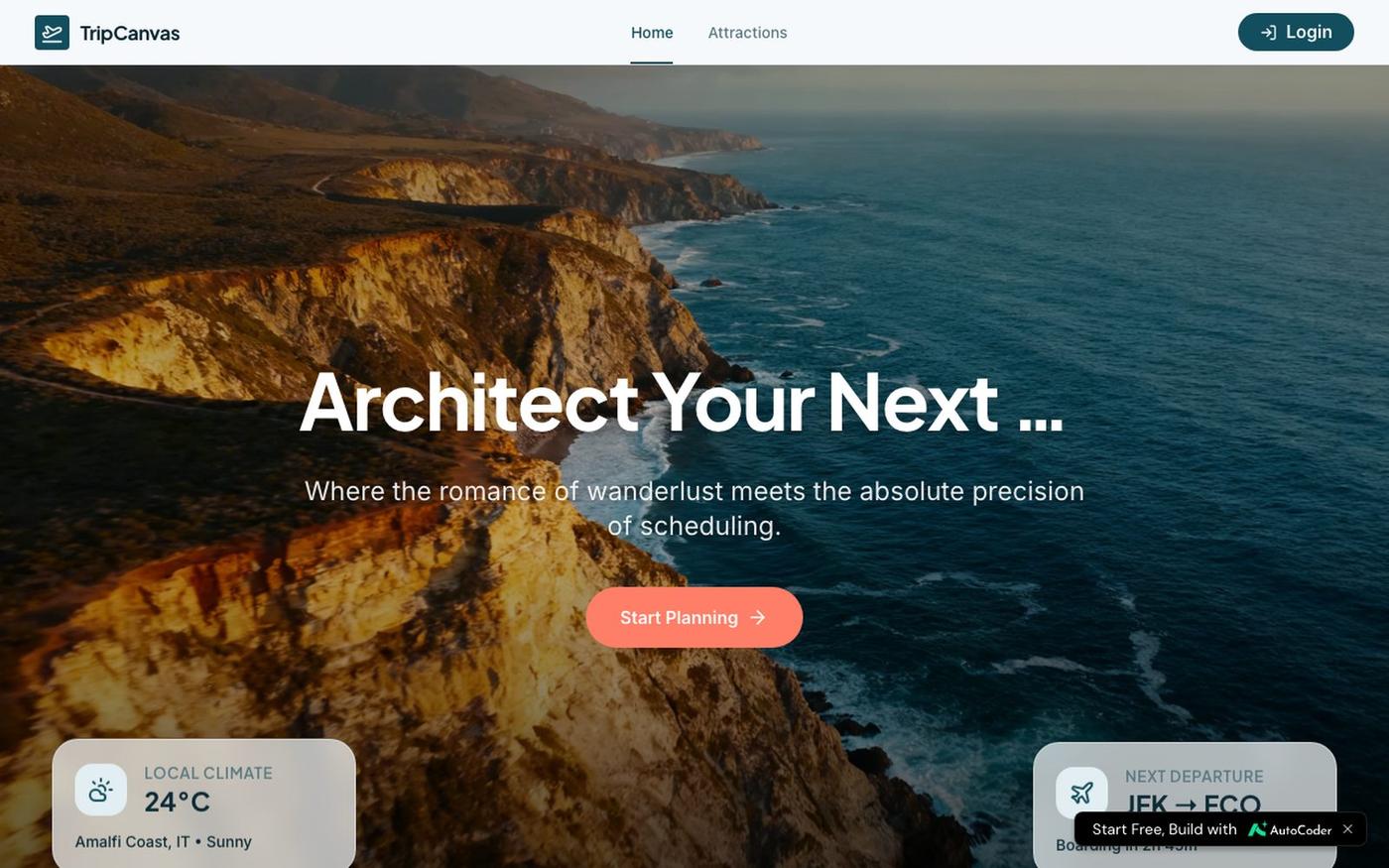 TripCanvas — screenshot