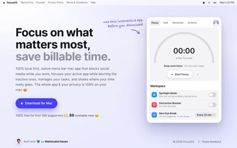 Focus on what matters most, save billable time. — screenshot