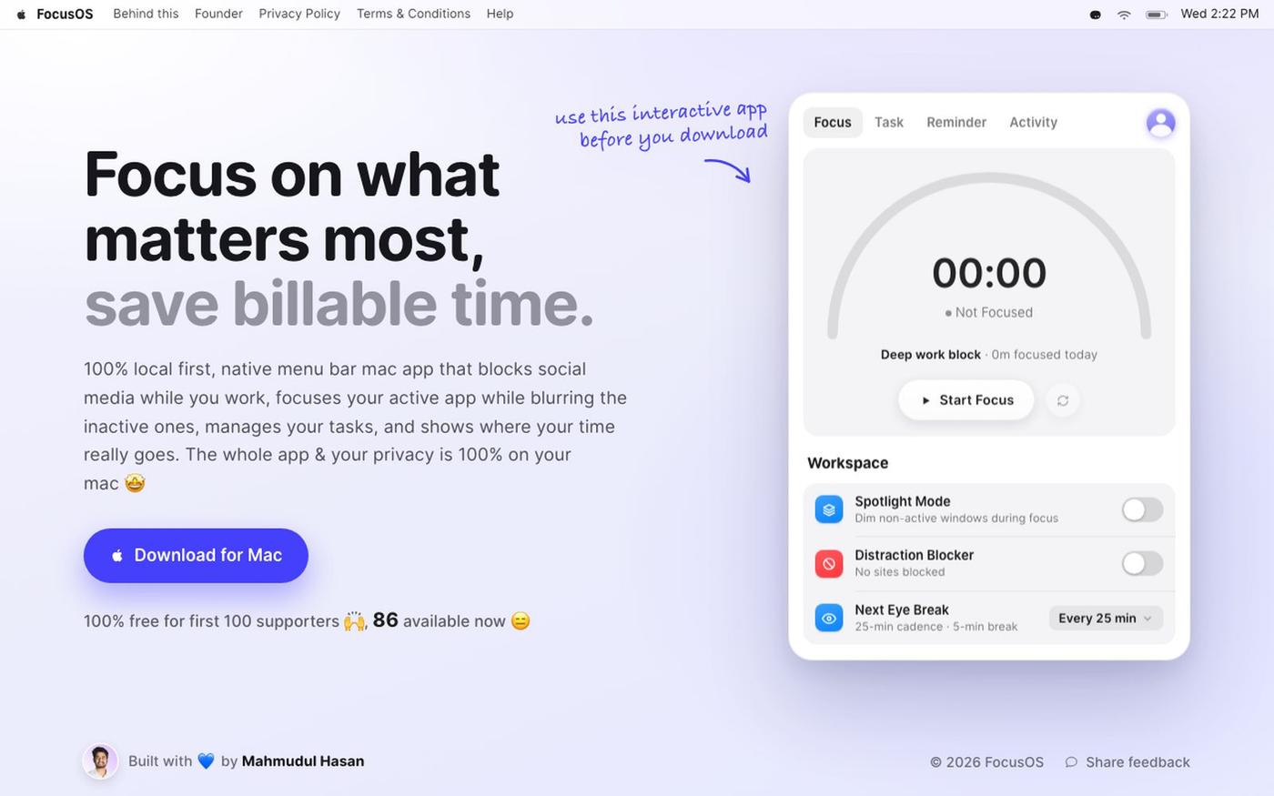 Focus on what matters most, save billable time. — screenshot