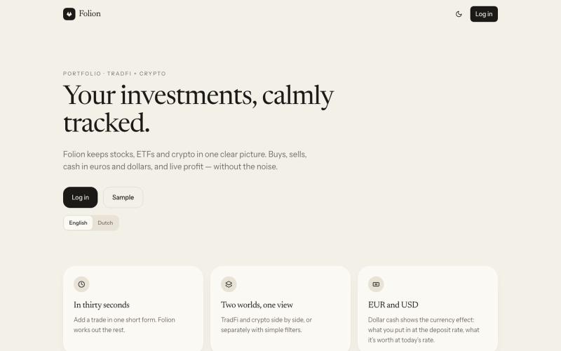 Folion — screenshot
