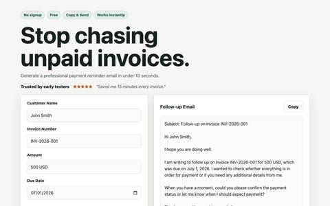 Forge Invoice — screenshot