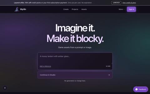 Myrlin Studio 2 | Create blocky game assets — screenshot