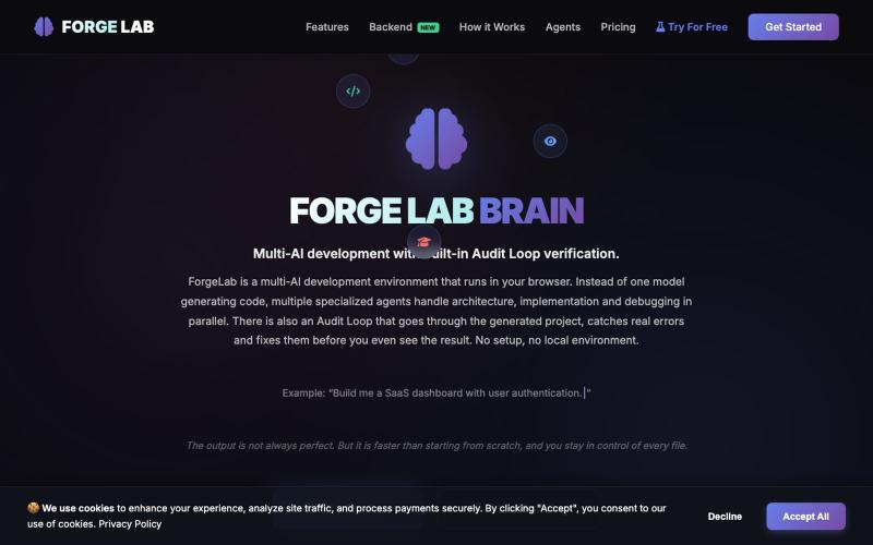 ForgeLab Brain – Multi-AI Development with Built-In Audit Loop Verification — screenshot