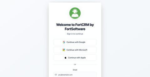 FortCRM by FortSoftware — screenshot